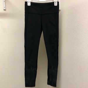 lululemon athletica black with detail leggings